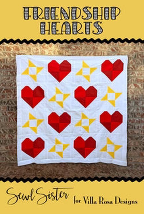 Villa Rosa Designs // Friendship Hearts Quilt Pattern - West Valley Quilting - Villa Rosa Designs