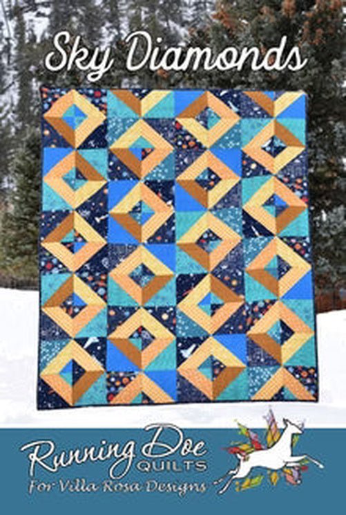 Villa Rosa Designs // Sky Diamonds Quilt Pattern - West Valley Quilting - Villa Rosa Designs