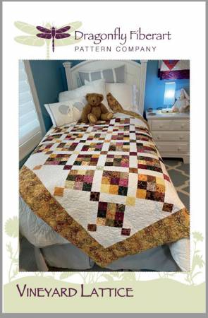 Vineyard Lattice - West Valley Quilting - Dragonfly Fiberart