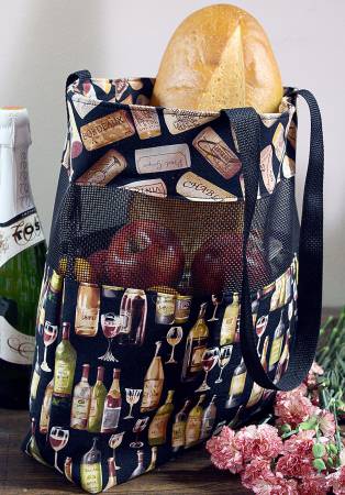 Vinyl Mesh Market Bag - West Valley Quilting - Cut Loose Press
