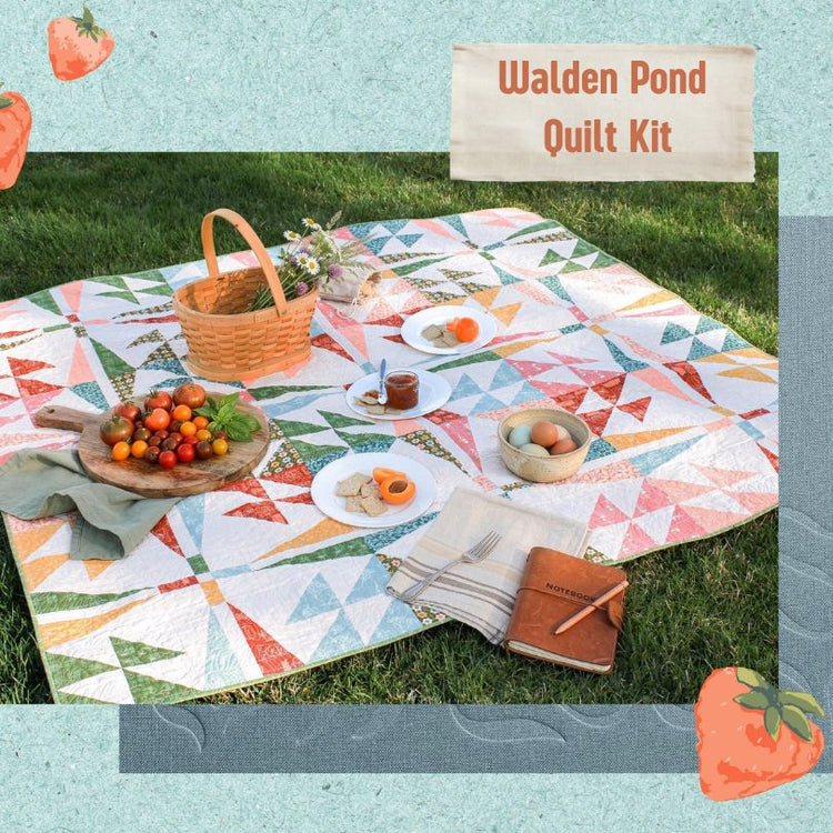Walden Pond Quilt Kit // Summer Homestead - West Valley Quilting - West Valley Quilting