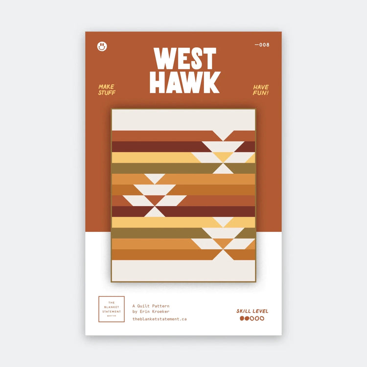 West Hawk Paper Pattern - West Valley Quilting - The Blanket Statement