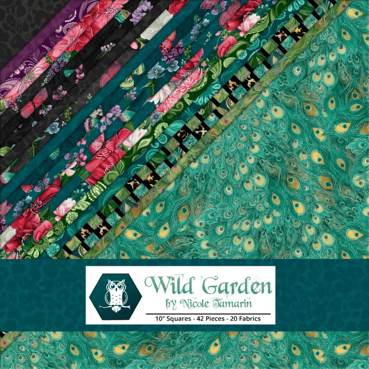 Wild Garden // Wild Garden 10" Stack - West Valley Quilting - White Owl Textiles