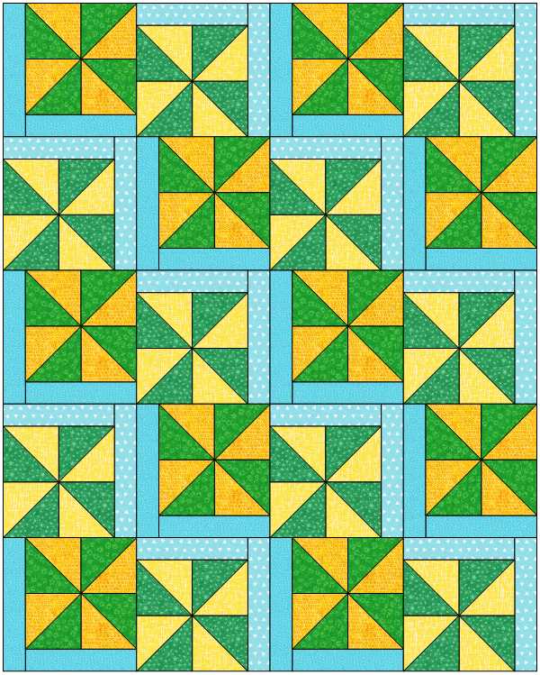 Windy Quilt Pattern - Digital Download - West Valley Quilting - The Stitchin Tree