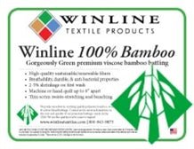Winline 100% Bamboo Batting - West Valley Quilting - Winline