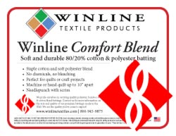 Winline Comfort Blend 80/20 Batting - West Valley Quilting - Winline