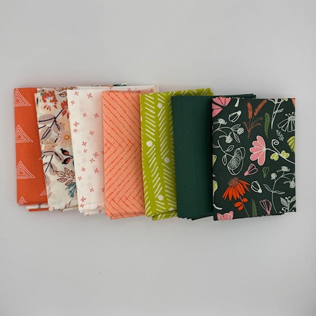 WVQ Curated Fat Quarter Bundle // Dew & Moss Inspired (6 Pieces) - West Valley Quilting - West Valley Quilting