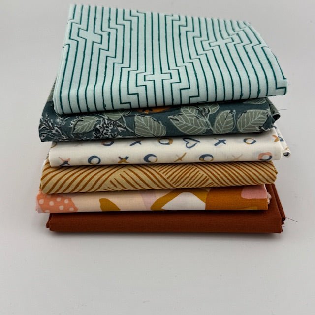 WVQ Curated Fat Quarter Bundle // Juniper Inspired No 2 (6 Pieces) - West Valley Quilting - West Valley Quilting