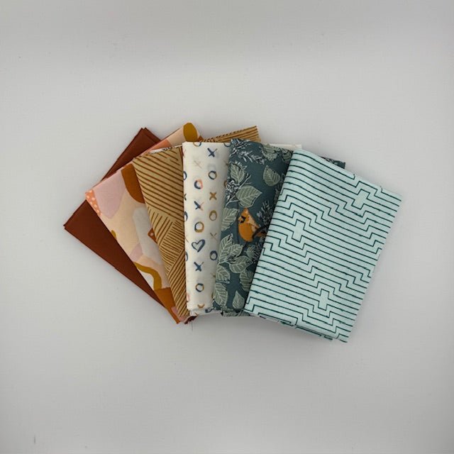 WVQ Curated Fat Quarter Bundle // Juniper Inspired No 2 (6 Pieces) - West Valley Quilting - West Valley Quilting
