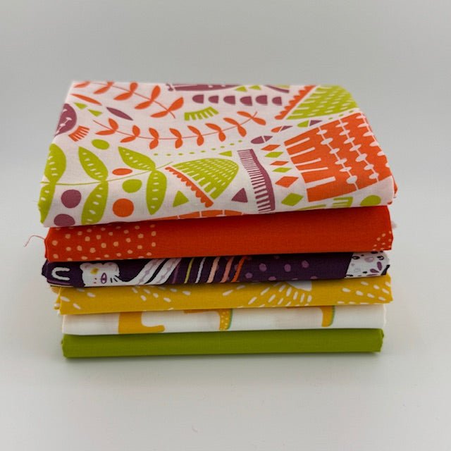 WVQ Curated Fat Quarter Bundle // Kushukuru Inspired No. 1(6 Pieces) - West Valley Quilting - West Valley Quilting