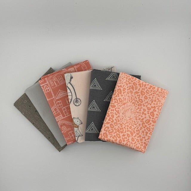 WVQ Curated Fat Quarter Bundle // Little Clementine Inspired No 2 (6 Pieces) - West Valley Quilting - West Valley Quilting