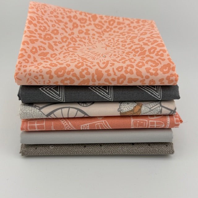 WVQ Curated Fat Quarter Bundle // Little Clementine Inspired No 2 (6 Pieces) - West Valley Quilting - West Valley Quilting