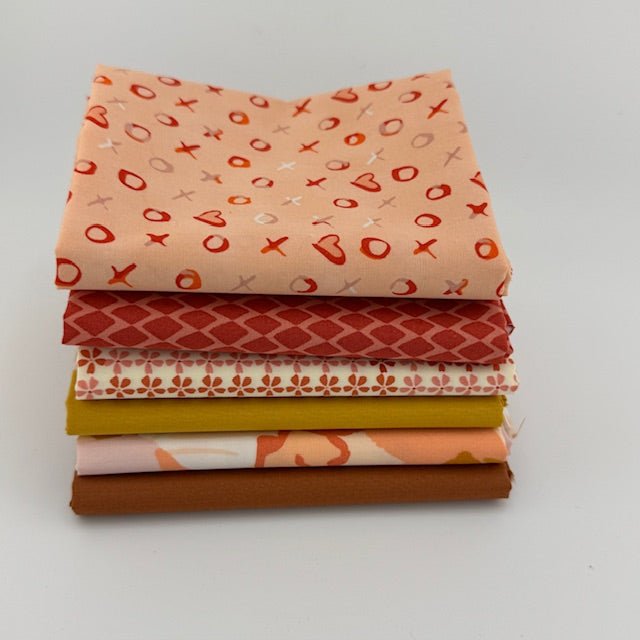 WVQ Curated Fat Quarter Bundle // Love Story Inspired (6 Pieces) - West Valley Quilting - West Valley Quilting