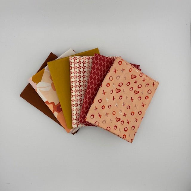 WVQ Curated Fat Quarter Bundle // Love Story Inspired (6 Pieces) - West Valley Quilting - West Valley Quilting