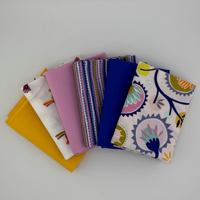 WVQ Curated Fat Quarter Bundle // Oh, Meow Inspired (6 Pieces) - West Valley Quilting - West Valley Quilting