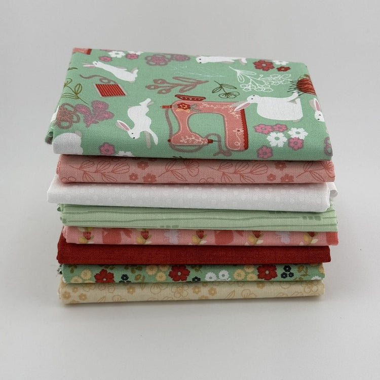 WVQ Curated Fat Quarter Bundle // Poppie's Patchwork (8 pieces) - West Valley Quilting - West Valley Quilting