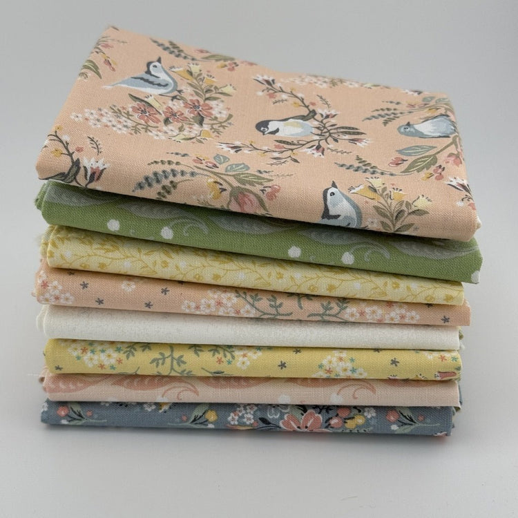 WVQ Curated Fat Quarter Bundle // Songbird Serenade (8 pieces) - West Valley Quilting - West Valley Quilting