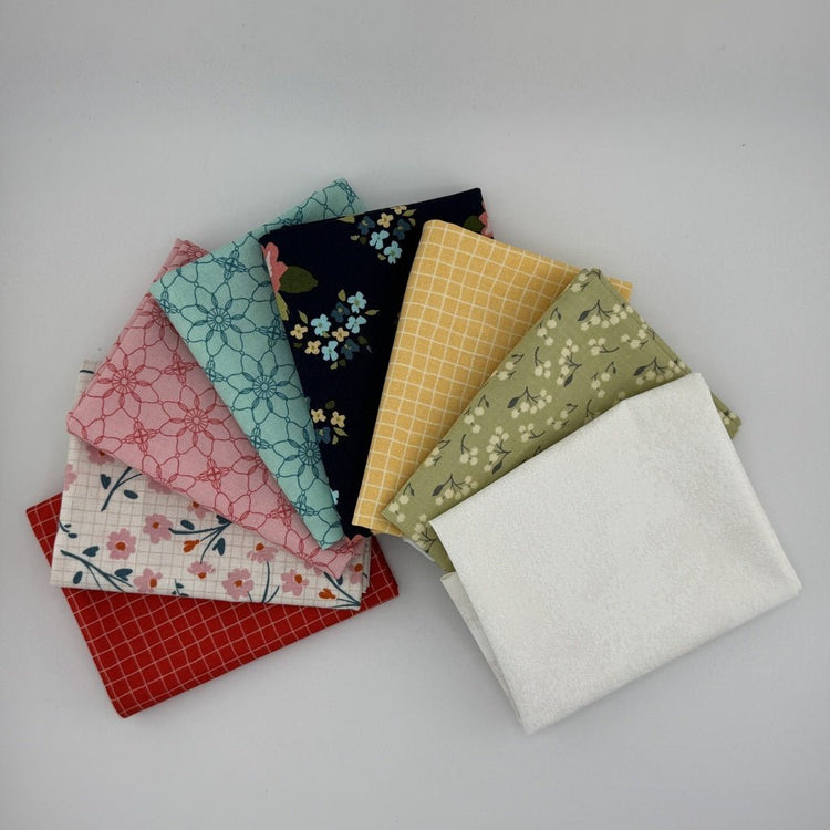 WVQ Curated Fat Quarter Bundle // Treasured Threads (8 pieces) - West Valley Quilting - West Valley Quilting