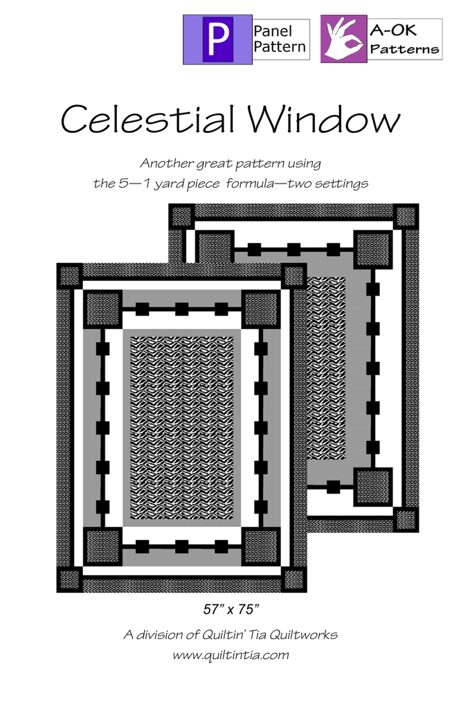 Celestial Window Quilt Kit - Night Garden (Green)