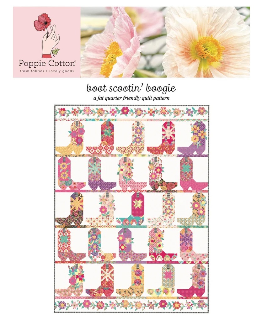 Boot Scootin' Boogie Quilt Kit // Calico Cowgirl