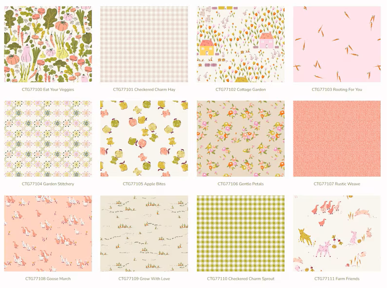 Cottage Grove // Fabric Wonders Fat Quarter Bundle (12 pieces)