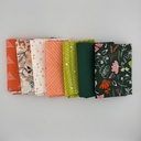 WVQ Curated Fat Quarter Bundle // Daisies w/Malachite (9 pieces)