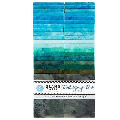 Foundations // Tantalizing Teal Batiks Strip Pack