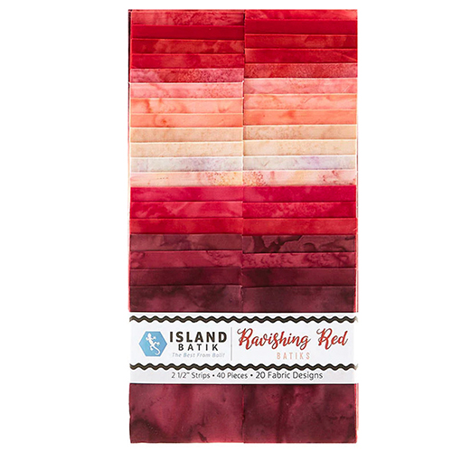 Foundations // Ravishing Red Batiks Strip Pack