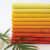 Lava Solids // Sunshine Batik Fat Quarter Bundle