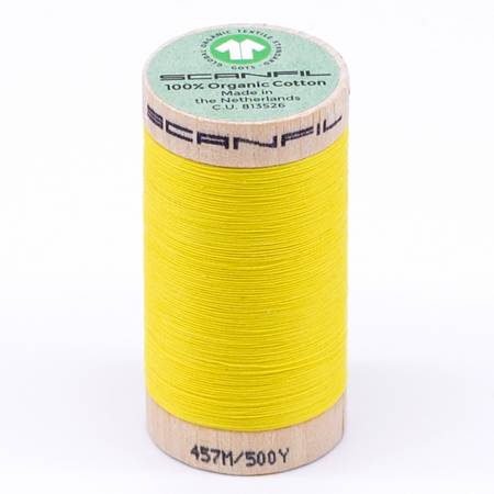 Scanfil Organic Cotton Thread 50wt Solid 500yd Illuminating