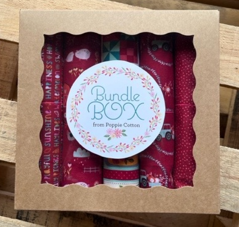 Poppie Cotton // Assorted 1 Yard Bundle Box - Red