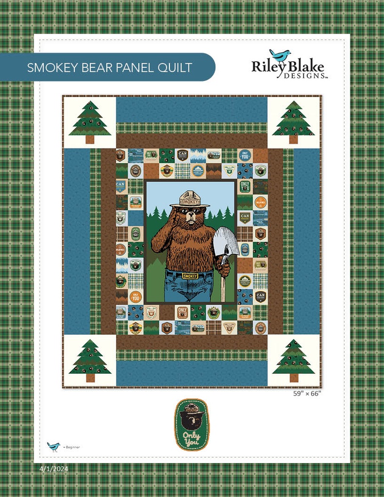 Smokey Bear Panel Quilt Kit // Only You