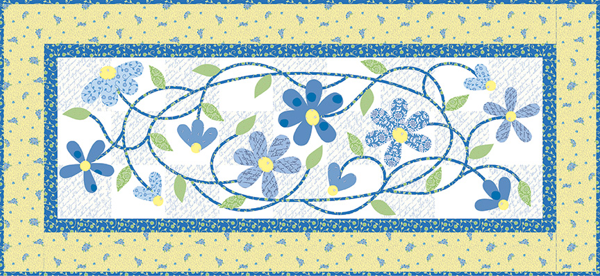 Tangled Daisies Table Runner Pattern