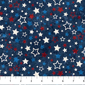 Stars and Stripes 12 // Multi Stars - Navy