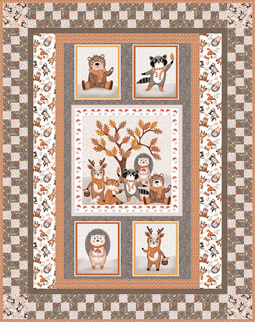 Fall Friends Quilt Kit // Cheerful Cheeks