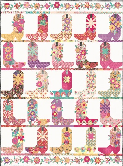 Boot Scootin' Boogie Quilt Kit // Calico Cowgirl