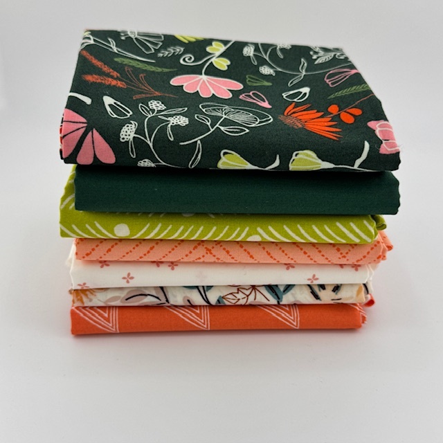 WVQ Curated Fat Quarter Bundle // Dew & Moss Inspired (6 Pieces)