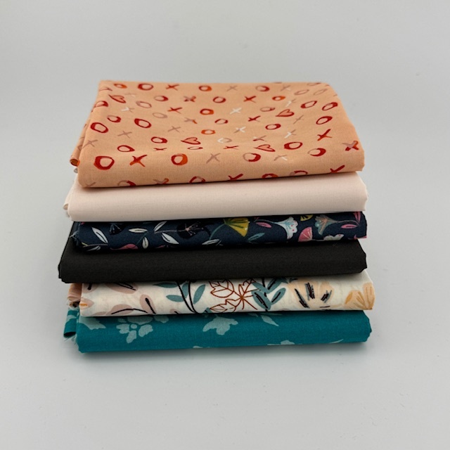 WVQ Curated Fat Quarter Bundle // Xs and Os Inspired (6 Pieces)