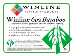 Winline 6oz 100% Bamboo Batting