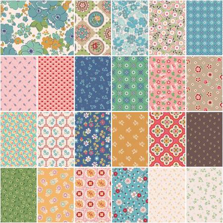 [1YD-14380R-23] Mercantile 1 Yard Bundle Raindrop, 23 Pcs.