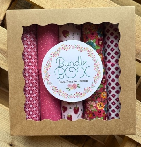 [1YDBB05] Poppie Cotton // Assorted 1 Yard Bundle Box - Pink