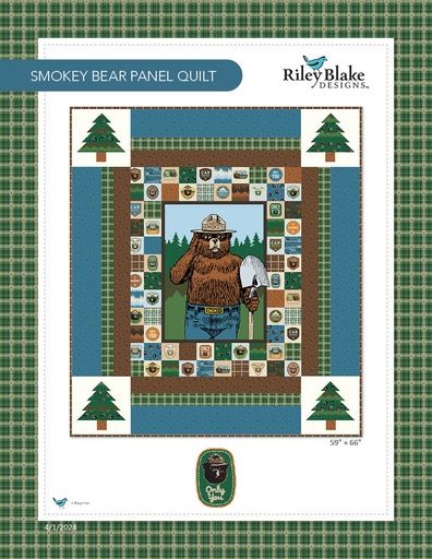 [SMKYBEARKIT24] Smokey Bear Panel Quilt Kit // Only You