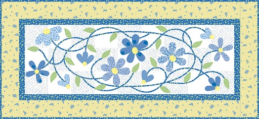 [P112-tangleddaisies] Tangled Daisies Table Runner Pattern