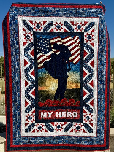 [MYHEROQLTKT24] Stars and Stripes // My Hero Quilt Kit