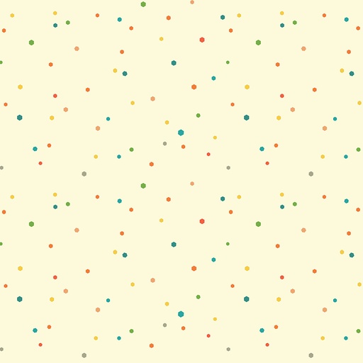 [C14879-CREAM] Autumn Afternoon // Hexi Dots Cream