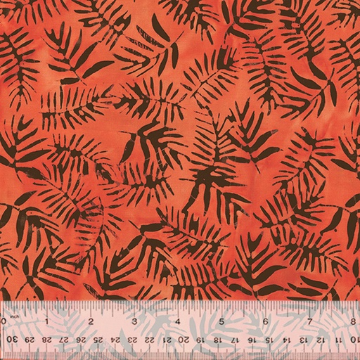 [2713Q-X] Carnelian // Ferns - Coral