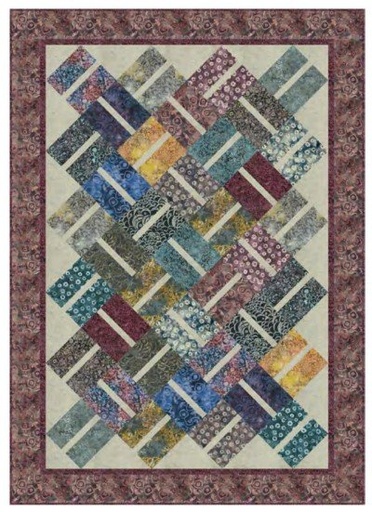 [ATDUSKQK-Twin] Split Decision Quilt Kit (Twin) // At Dusk Berry