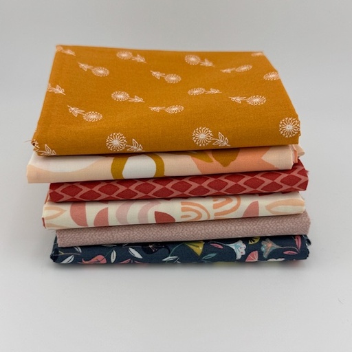 [WVQFQTERRA1] WVQ Curated Fat Quarter Bundle // Terra Kotta Inspired (6 Pieces)