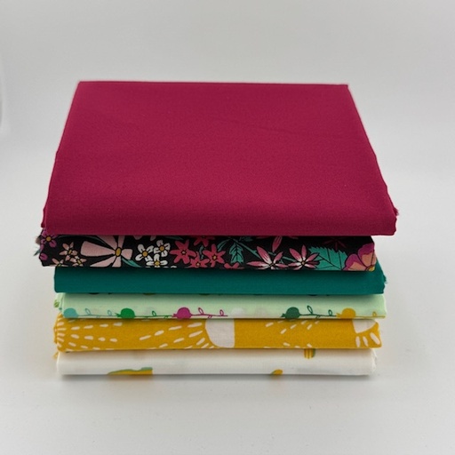 [WVQFQRAIN1] WVQ Curated Fat Quarter Bundle // Rain or Shine Inspired (6 Pieces)