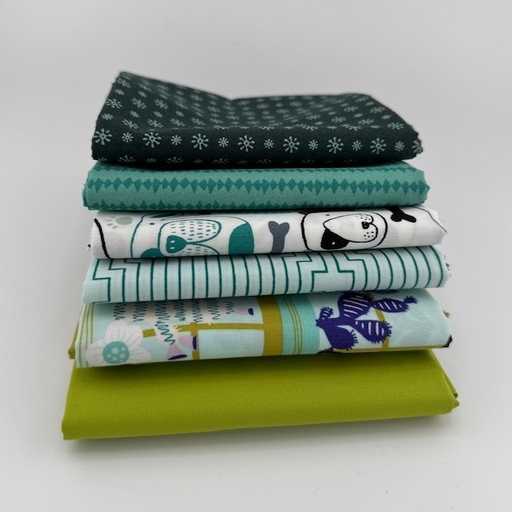 [WVQFQCATDOG] WVQ Curated Fat Quarter Bundle // Cat and Dog Lovers (6 Pieces)